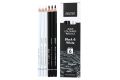 Brustro Artists Black & White Coloured Pencils Set of 3 Whites and 3 Blacks. 