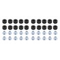 20pcs Motorcycle Rubber Grommets For Honda For Yamaha For Suzuki For Kawasaki Fairings.