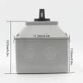 Universal Rotary Switch Waterproof Changeover Waterproof Installation with Installation Box.