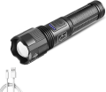 XHP50 Waterproof High Lumens LED Flashlight (Rechargeable Zoom LED Flashlight USB Torch Light).