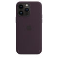 For Apple iPhone 14 Pro Max Silicone Case with MagSafe - Elderberry, Silky, Soft-touch finish. 