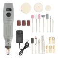 EU Plug,220V Mini Electric Drill Tools Multifunctional Grinder Grinding Accessories Set Speed Engraving Pen -GRAY1.
