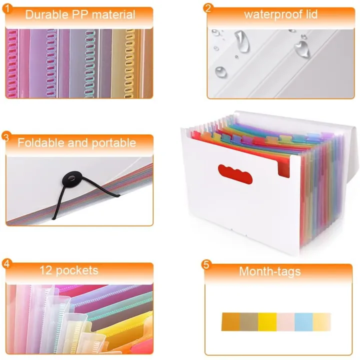 File%20Folders%20Portable%20Expanding%2012-Pocket%20File%20Folder%20A4%20Accordion%20File%20Document%20Organizer%20for%20Home%20Office%20School%20-%20Image%205