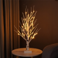 Tabletop Tree, White Tree with LED Lights, Warm White Small Tree Lights Battery Powered , Lighted Tree.
