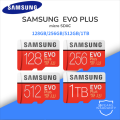 【Ready Stock+FREE Shipping+COD】Samsung Evo Plus Micro SDXC 128GB 256GB 512GB 1TB Class 10 U3 Memory Card with Adapter (Speed up to 100MB/s). 