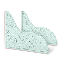 2 Pcs Shower Corner Water Guard Crystal Shine Splash Guard for Bathtub with Self-Adhesive. 