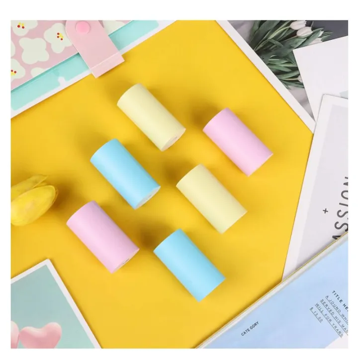 3pcs%2057*30mm%20Thermal%20Paper%20Roll/thermal%20Sticker%20paper%20roll/Multicolor%20thermal%20Paper%20Roll%20for%20Mini%20Printer,%20Label%20Printer,%20Thermal%20Printer%20-%20Image%204