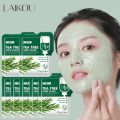 LAIKOU Tea Tree Mud Facial Mask Cream Deep Cleaning Oil-Control Moisturizing Blackhead Remover Acne Treatment Pore Cleanser Mud-7pcs. 