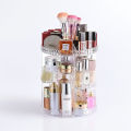 Diamond Acrylic 360 Makeup Organizer 360 Rotating Cosmetic Organizer with Brush Lipstick Holder Storage. 