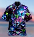 2022 Men's Hawaiian Shirts Musical Harajuku Oversized Shirt Fashion Printed Short-sleeved Beach Top Tee Men's Clothing Camisa.