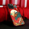 2024 New Year Dragon Phoenix Phone Case For Iphone 15 11 14 13 12 Pro Max Chinese Style Red Festive Mobile Cover Shell. 