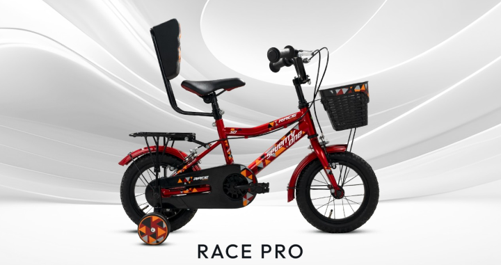 Seventy One Race Pro 12" for 3-6 years with rigid fork and V-brakes and balance wheel