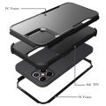 Fashion PC Frame Soft TPU Edge Combo Hybrid Shockproof Phone Case Back Cover For iphone X/XS & iphone XR. 