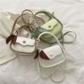 Only Green Handbags Women2023New Fashion Korean Saddle Bag All-MatchinginsShoulder Messenger Bag.