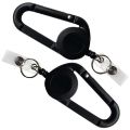 Key Ring Clip Retractable Pull Keyrings Chain Reel Extendable Belt Reel ID Lanyard Name Tag Card Badge Holder Carabiner Keychain. 