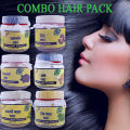 combo organic hair pack amloki-mathi-mahadi-ritha-shekakai-neem organic 6pcs-600gm.