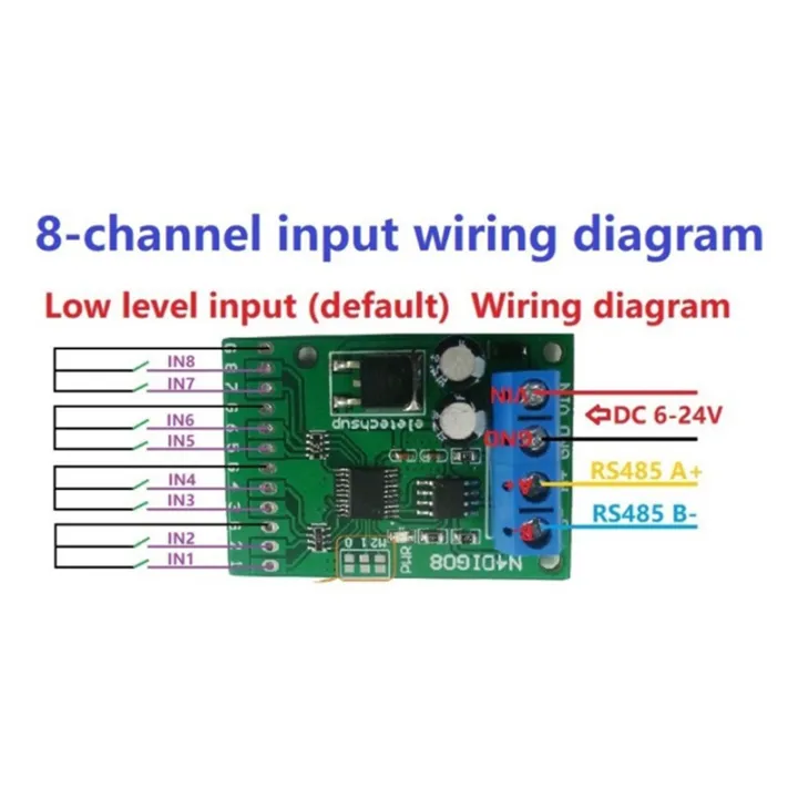 2X%208Ch%20Input/Output%20Digital%20Switch%20TTL%20LvTTL%20CMOS%20RS485%20IO%20Control%20Module%20Modbus%20Rtu%20Board%20for%20PLC%20Relay(with%20Terminal)%20-%20Image%204