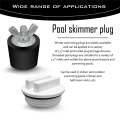 2 Pcs 1.5Inch Pool Winterizing Plugs Rubber Expansion Plugs with 2 Pcs 1.5Inch Threaded Pool Return Winterizing Plug.