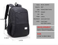 ARCTIC HUNTER Waterproof Black School/College Bag. 