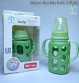 Minitree Glass Baby Feeding Bottle - Safe, Durable, Eco-Friendly, Healthy Start - as per color.