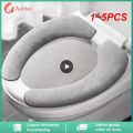 1~5PCS Pair Universal Adhesive Toilet Pad Flannel Toilet Seat Covers Reusable Toilet Seat Filling Washable Bathroom Mat Seat.