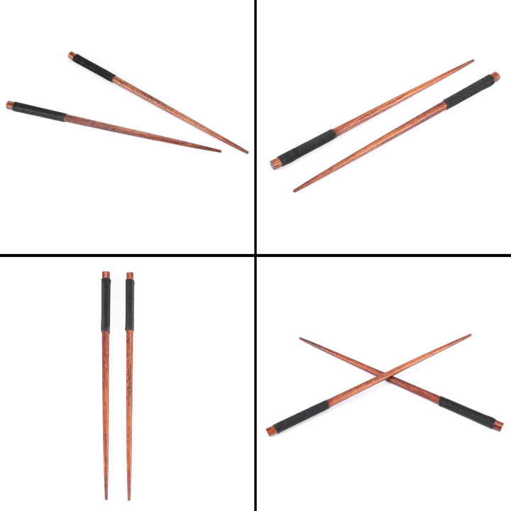 1%20Pairs%20Japanese%20Natural%20Wood%20Chopsticks%20Value%20Pack%20Cooking%20Tableware%20Black%20-%20Image%207