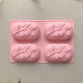 Soap Mold 4 DIY Decoration Silicone 3D Mooncake Mold. 