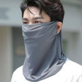 Summer Sunscreen Ice Silk Mask Neck UV Protection Face Cover Sunscreen Face With Brim Outdoor Cycling Sun Protection Hats Caps. 