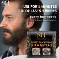 SEVICH 5Mins Blackening Beard Shampoo Dye Beard Into Black-1Box/10Pcs. 