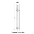 5 x 5ML 10ML 15ML Transparent Airless Pump Vacuum Bottle Plastic Travel Bottle 1/3oz 1/2OZ Airless Lotion Pump Container.
