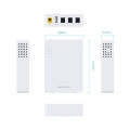 MARSRIVA KP3 EC 8400mAh Smart Mini DC UPS for Router 18Watt max output with 3 DC output and 1 USB Output. 