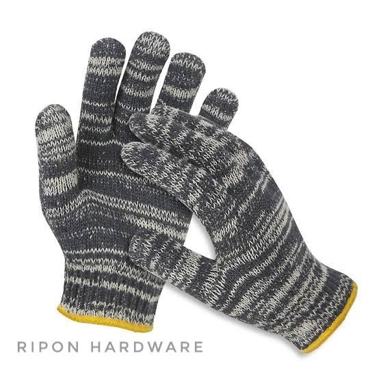 Cotton Hand Gloves Grey