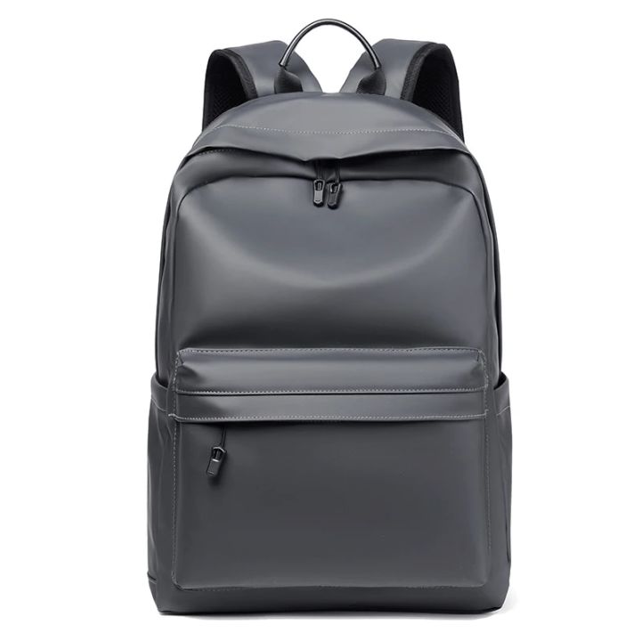 PU%20Leather%20Backpack%20For%20Men%20High%20Quality%20Business%20Travel%20Bag%20Solid%20Color%20Rucksack%20Unisex%20Simple%20Bagpack%20Holds%2015.6%20Inches%20Laptop%20-%20Image%207