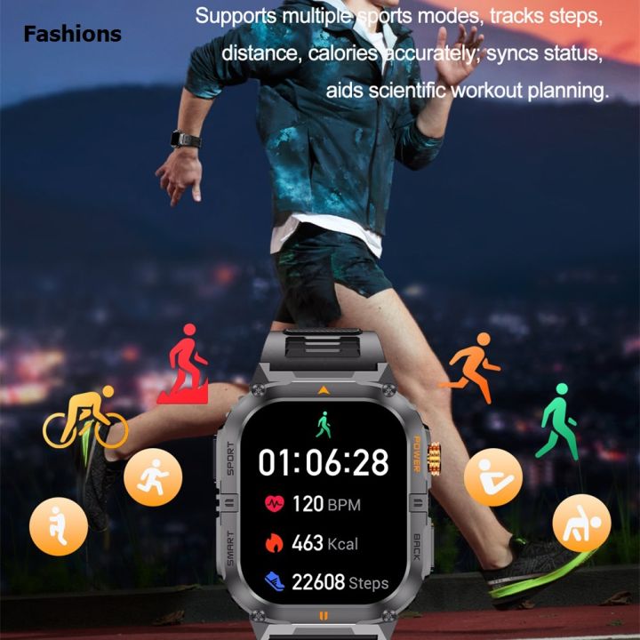 Fashions%202025%20Outdoor%20Sports%20Men%20Smart%20Watch%20LED%20Flashlight%20IP68%20Waterproof%20Original%20Heart%20Rate%20Health%20Smartwatch%201000Mah%20Battery%20Blue%20Tooth%20Call%20-%20Image%204