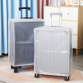 Customized 20 inch 30 inch suitcase protective sleeve with edging EVA transparent thickened waterproof and wear-resistant trolley case dust cover. 