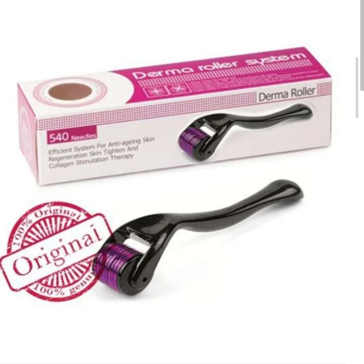 Derma Roller 0.5 mm Professional Titanium Microneedle Derma Roller Hair Regrowth Acne Scars Anti-aging Skin Therapy Dermatology System - 5MMDR