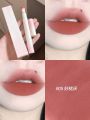 Judydoll Air Cushion Lip Glaze Matte Powder Lip Clay Cream Lipstick Longlasting Waterproof Red Lip Mud Brick Red.
