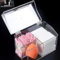 Acrylic Cotton Swab Storage Holder Box Portable Transparent Makeup Medicine Cotton Pad Cosmetic Container Jewelry Organizer Case. 