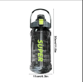 1.5 Liter Sports Water Bottle with Straw, 1500ml Leakproof BPA-Free Plastic Bottle,.