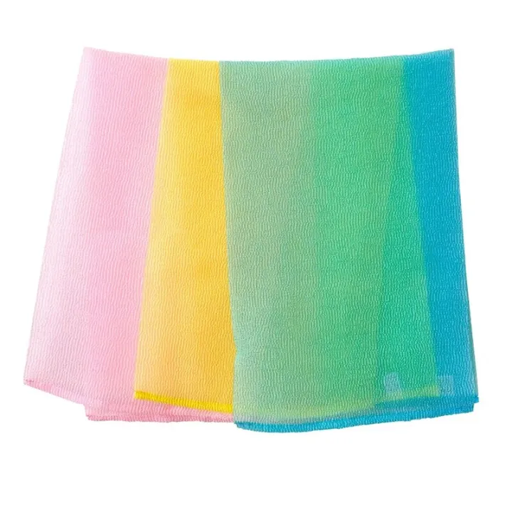 Exfoliating%20Washcloth%20Japanese%20Nylon%20Bath%20Wash%20Cloth%20Luffah%20Towel%20Beauty%20Sponge%20Loofah%20Body%20Scrub%20Back%20Scrubber%20for%20Shower%203Pack%20-%20Image%202