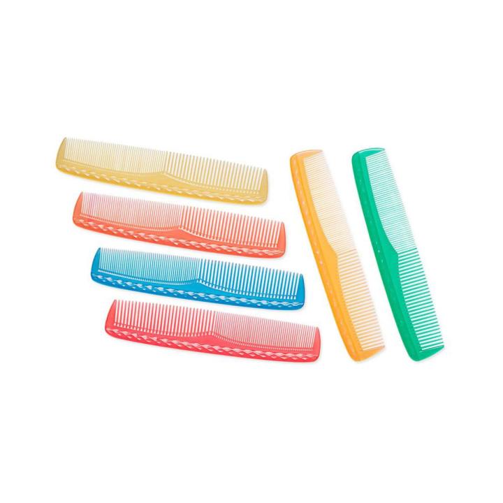 Plastic Multicolor Hair Comb - 2Pcs