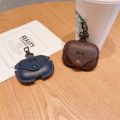 Leather Snap-on Bluetooth Witeless Earphone Case For Airpods 1 2 pro 3 Button DIY Name Letter Customize Protective Soft Cover KEEMEEUYZO. 