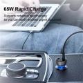 Baseus 65W PPS USB Type C Dual Port PD QC Fast Charging Car Charger.