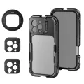NEEWER 16 Pro/Pro Max Cage Quick Release Video Rig Phone Stabilizer Compatible with iPhone 16 Pro Max with 67mm Filter Adapter. 