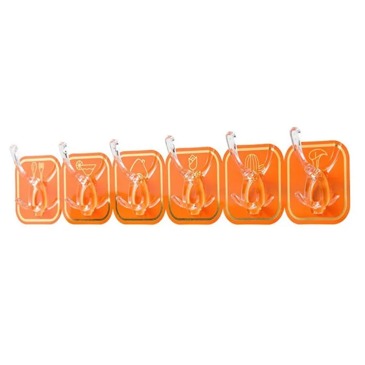 6%20pcs%20hook%20set%20Cuttable%20Key%20Necklace%20Hanger%20Waterproof%20Bath%20Ball%20Towel%20Rack%20Space-saving%20Sundries%20Holder%20Strong%20Bearing%20Storage%20Shelf%20Self-adhesive%20Row%20Hook%20-%20Image%203