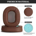 2pair Ear Cushions Memory Foam Earpads Cover Ear Pads for ATH M50X Fits Audio Technica M40X M30X M20 Brown & Black.