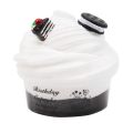 Norkee Cute Clock Block Cake Fluffy Slime Plasticine Mud Sludge Stress Relief Kids Toy. 