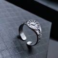 Adjustable Creative Watch Finger Ring Set C1 Versatile Personality Autumn Retro Angti Daily Life Jewelry Birthday Wedding Engagement Bridal Party Unique Gift for Men Women Silver Color.