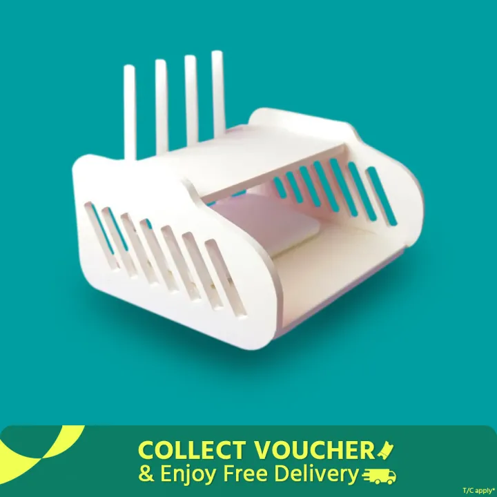 New%20Wifi%20Router%20Stand%20Double%20Layer%20Wall%20Mounted%20Home%20decorator%20PVC%20Tarpaulin%20-%202%20Layer%20Wood%20Desk%20Set%20-%20Cloth%20Stand%20Wifi%20Modem%20Router%20-%20Image%202