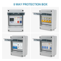 5 Way Circuit Breaker Box Miniature Electrical Breaker Box Enclosure for Indoor Outdoor Wall. 